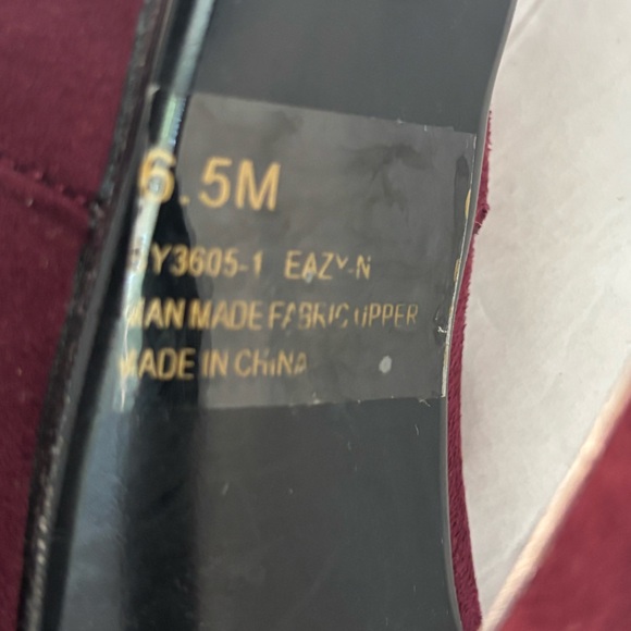 FASHION NOVA Burgundy Suede Lace-Up Stiletto Boots Size 6.5 - Picture 10 of 10